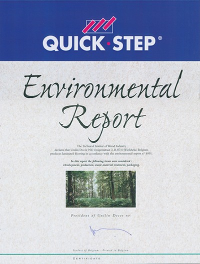 Quick·Step Environmental Report